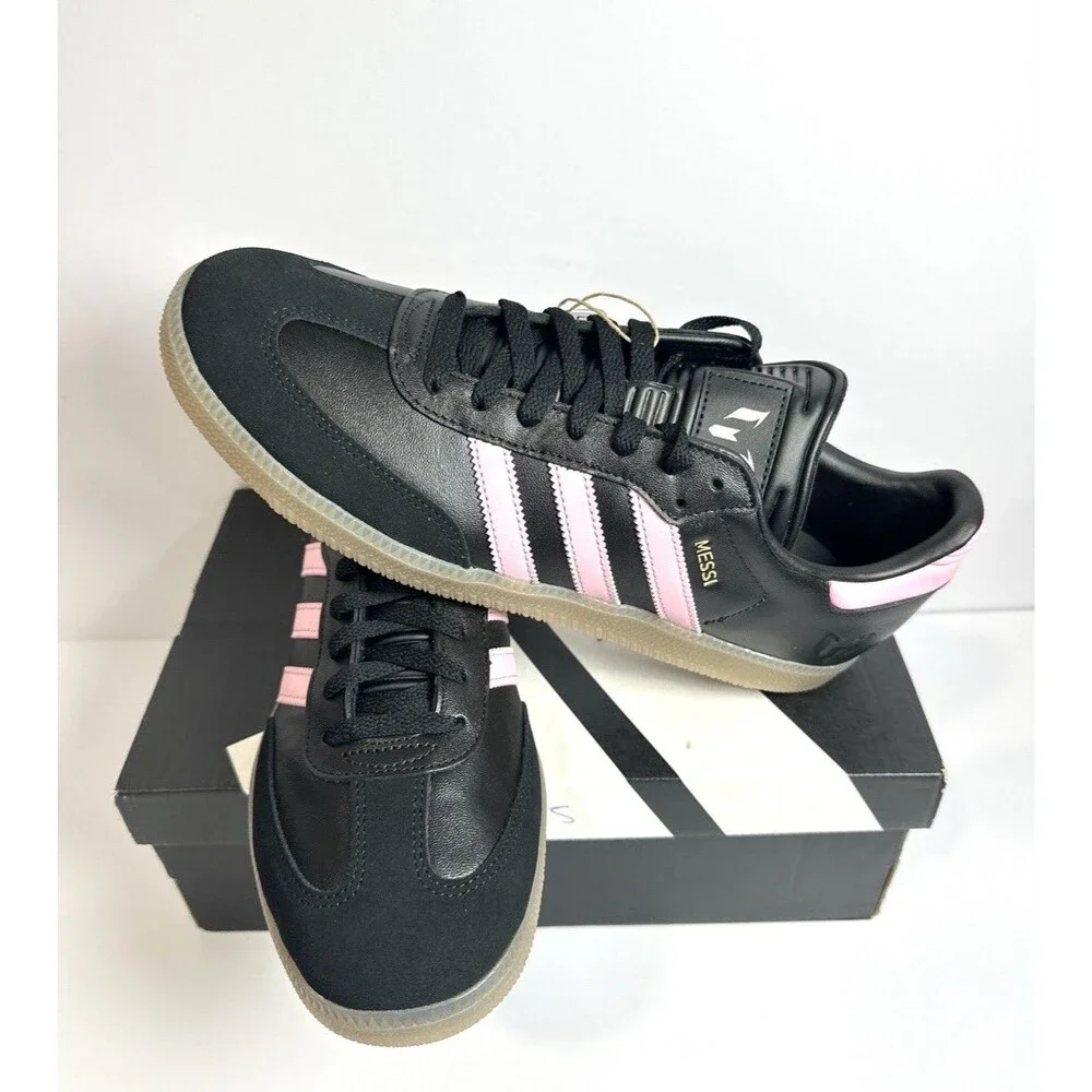 Adidas Samba Messi Black Pink Gum Soccer Shoes Men’s 11 Leather Sneakers JP7845 - Picture 2 of 8